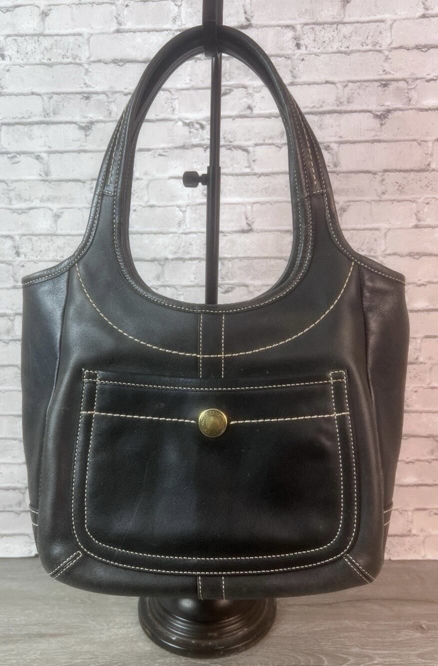 COACH Legacy 10748 Black Leather Shoulder Bag Rare Vintage Y2K Archive